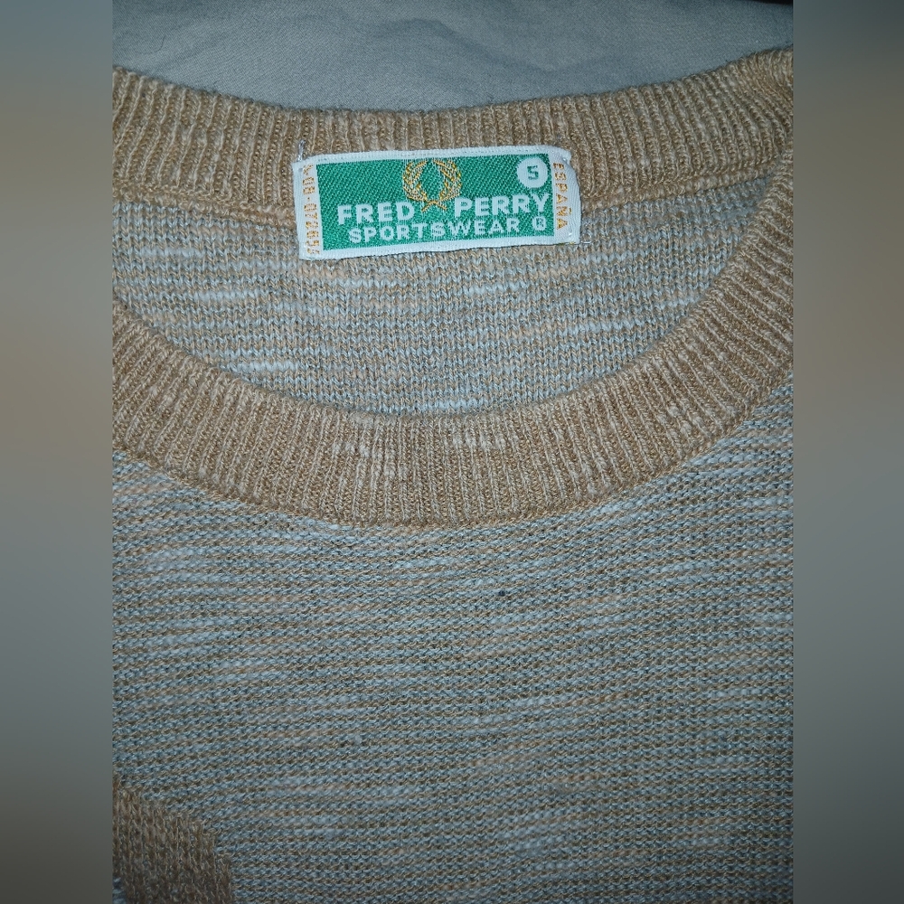 Fred Perry Gold Crewneck Sweater